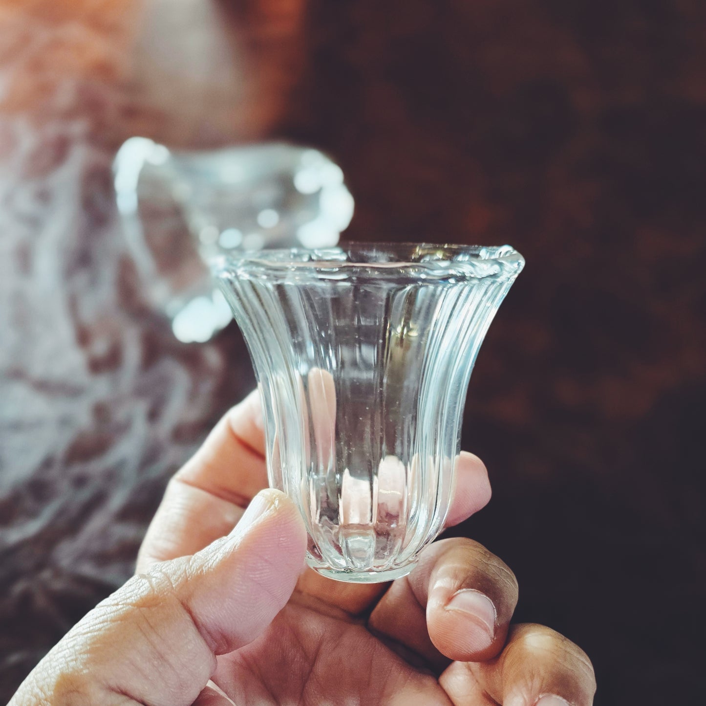 Flute glass cup set